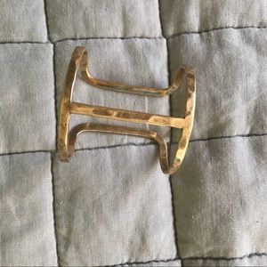 Lucky Brand Plated Gold Cuff Bracelet